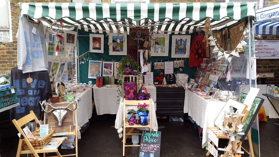 The handmade palace stall at the market